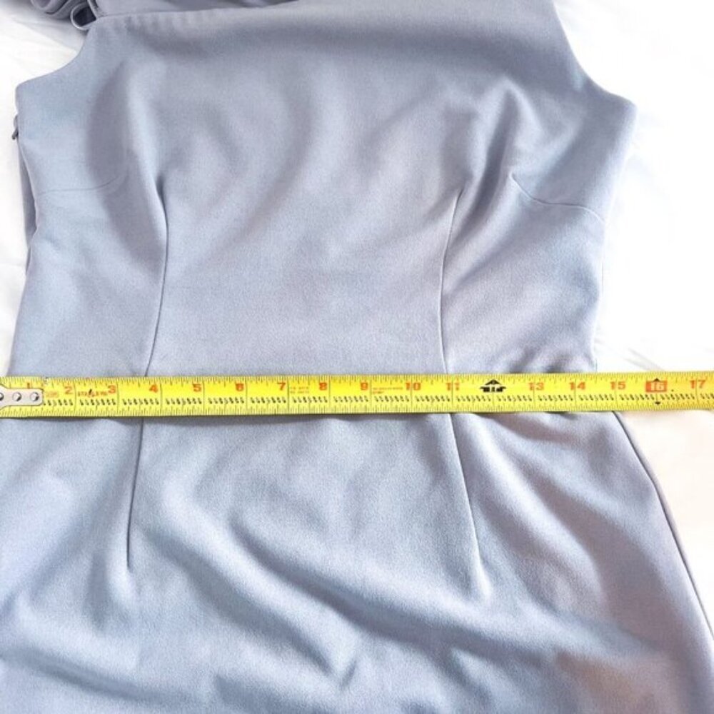 Katie May Los Angeles Gray Dove Layla Gown One Shoulder Cap Sleeves Size 14 - Picture 8 of 14